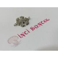 Gümüş Renk Kaplama Zirkon Çift Kluplu Bileklik Aparatı No: 112 Gümüş Renk Kaplama Zirkon Çift Kluplu Bileklik Aparatı No: 112