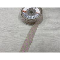 JÜT PEMBE PUANTİYELİ 2,5 CM / 1 METRE JÜT PEMBE PUANTİYELİ 2,5 CM / 1 METRE