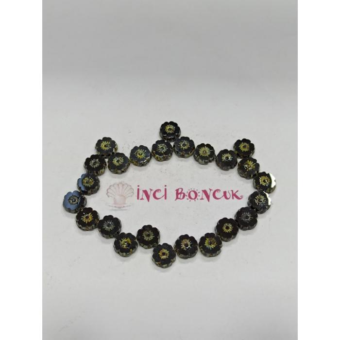 Küçük Boy 9mm Çapında Çek Kristal Boncuklar No: 1 (Adet Fiyatıdır)