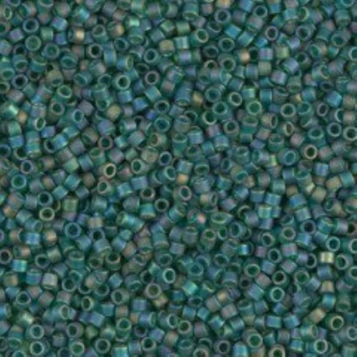 No: 318 Miyuki Delica 11/0 DB859 Yeşil Mat Ebruli (5 Gram)