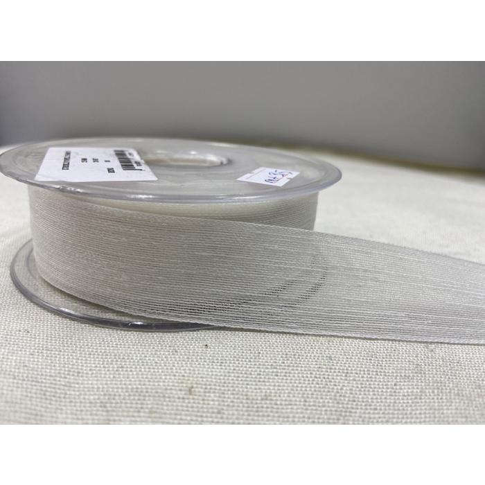 NOPELİ KURDELE BEYAZ 2,5 CM / 1 METRE