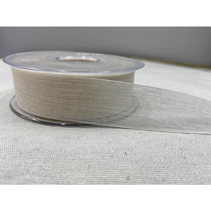 NOPELİ KURDELE KREM 2,5 CM / 1 METRE