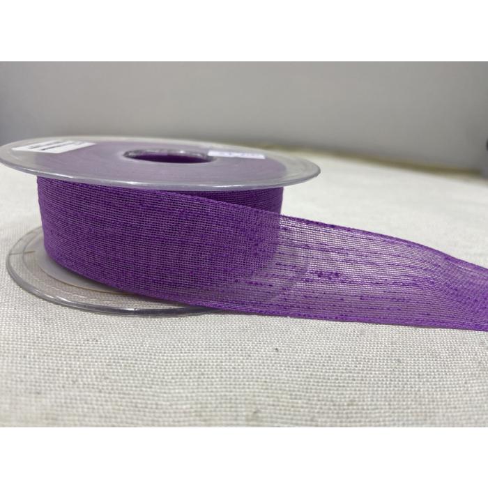 NOPELİ KURDELE MOR 2,5 CM / 1 METRE