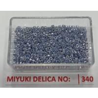 No: 340 Miyuki Delica 11/0 DB242 Sedefli Gri (5 gram) No: 340 Miyuki Delica 11/0 DB242 Sedefli Gri (5 gram)