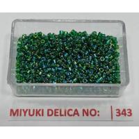 No: 343 Miyuki Delica 11/0 DB175 Yanar Döner Yeşil (5 gram) No: 343 Miyuki Delica 11/0 DB175 Yanar Döner Yeşil (5 gram)