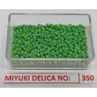 No: 350 Miyuki Delica 11/0 DB877 Rainbow Mat Yeşil (5 gram) No: 350 Miyuki Delica 11/0 DB877 Rainbow Mat Yeşil (5 gram)