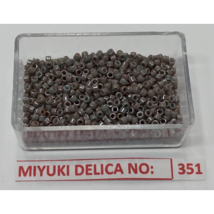 No: 351 Miyuki Delica 11/0 DB652 Opak Hareli Gri (5 gram)