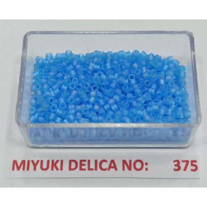 No: 375 Miyuki Delica 11/0 DB1284 Yanar Döner Mat Açık Mavi (5 gram)