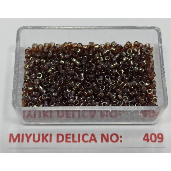 No: 409 Miyuki Delica 11/0 DB1892 Şeffaf Kahverengi (5 gram)