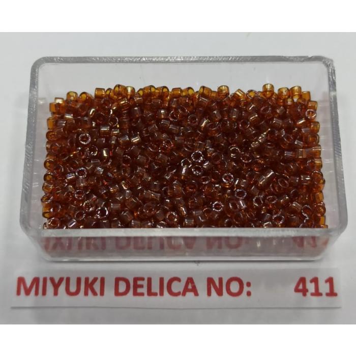 No: 411 Miyuki Delica 11/0 DB1891 Şeffaf Kahverengi (5 gram)