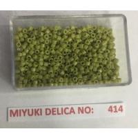 No: 414 Miyuki Delica 11/0 DB2124 Opak Açık Haki Yeşil (5 gram) No: 414 Miyuki Delica 11/0 DB2124 Opak Açık Haki Yeşil (5 gram)