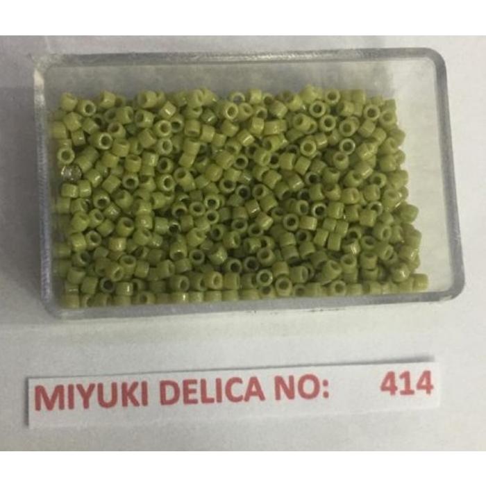 No: 414 Miyuki Delica 11/0 DB2124 Opak Açık Haki Yeşil (5 gram)