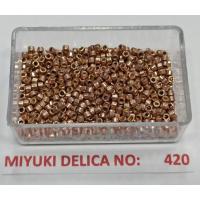 No: 420 Miyuki Delica 11/0 DB2503 Galvaniz Kaplama (5 gram) No: 420 Miyuki Delica 11/0 DB2503 Galvaniz Kaplama (5 gram)