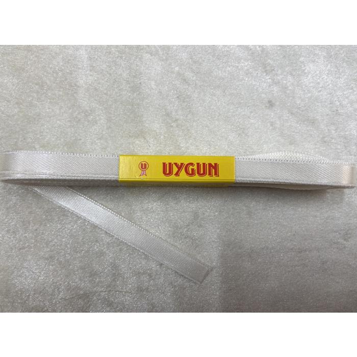 SATEN KURDELE KREM 10 MM / 10 METRE