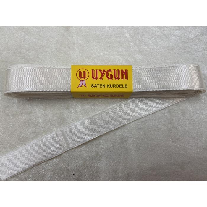 SATEN KURDELE KREM 20 MM / 10 METRE