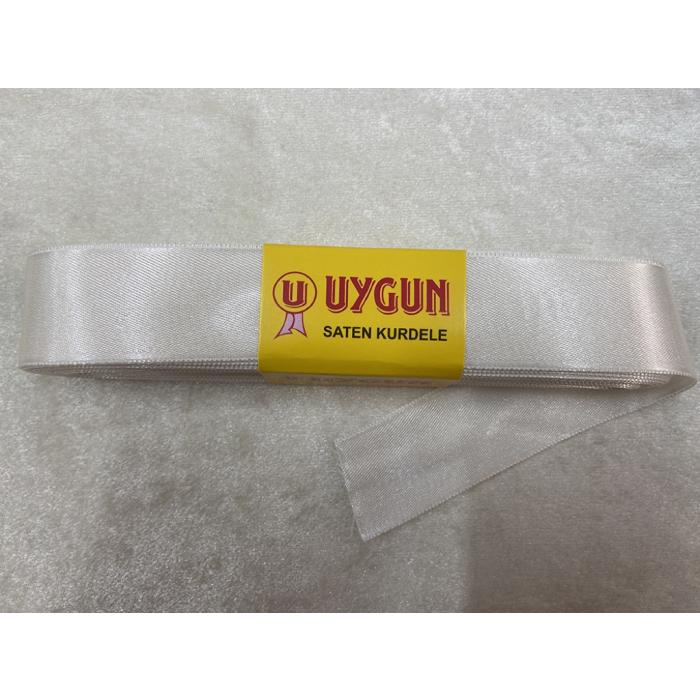SATEN KURDELE KREM 30 MM / 10 METRE