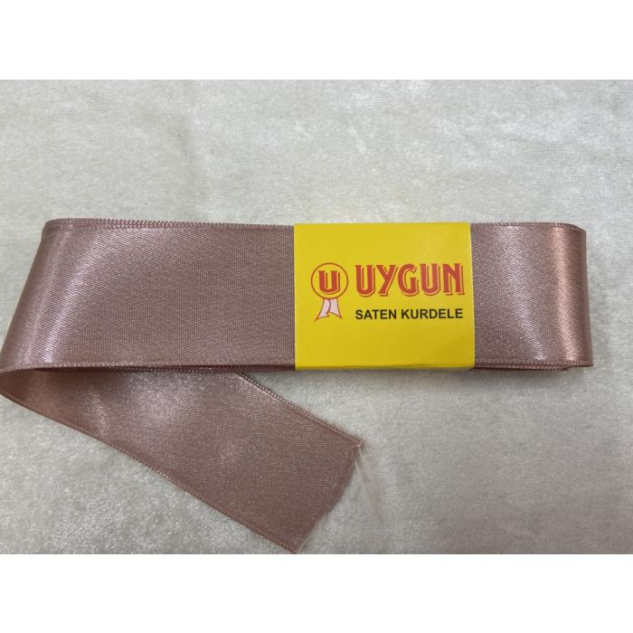 SATEN KURDELE PUDRA PEMBE 38MM / 10 METRE