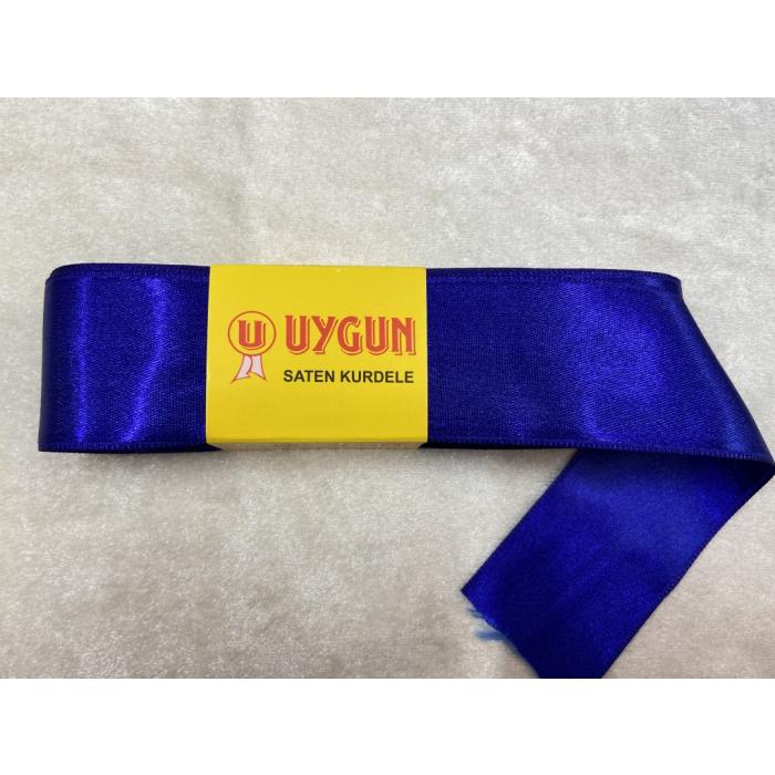 SATEN KURDELE SAKS MAVİ 38 MM / 10 METRE