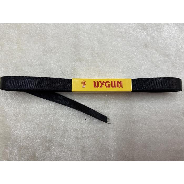 SATEN KURDELE SİYAH 10 MM / 10 METRE