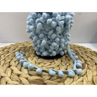 ŞERİT PONPON BEBE MAVİ / 1 METRE ŞERİT PONPON BEBE MAVİ / 1 METRE