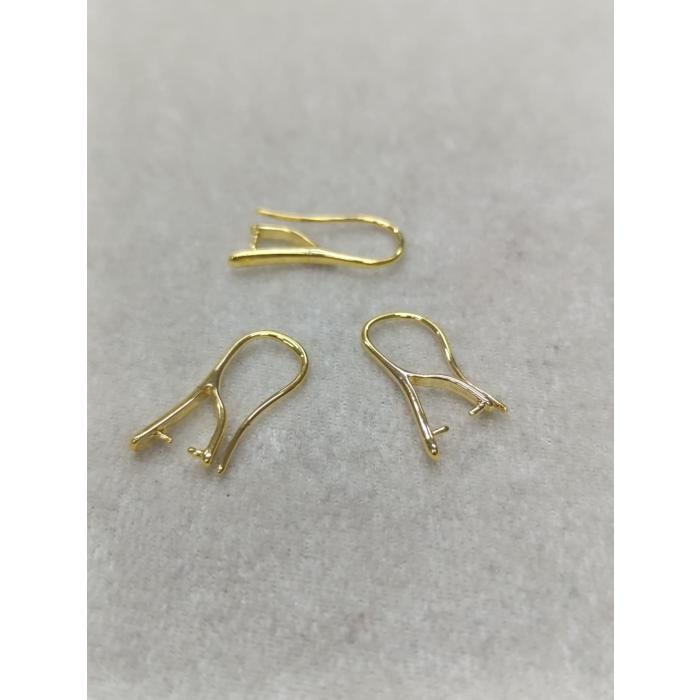 Tasarım Gold Renk Küpe Klipsi No:10