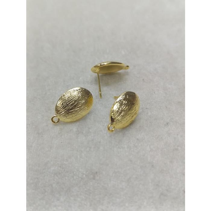 Tasarım Gold Renk Küpe Klipsi No:4