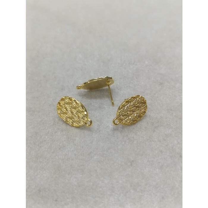 Tasarım Gold Renk Küpe Klipsi No:5