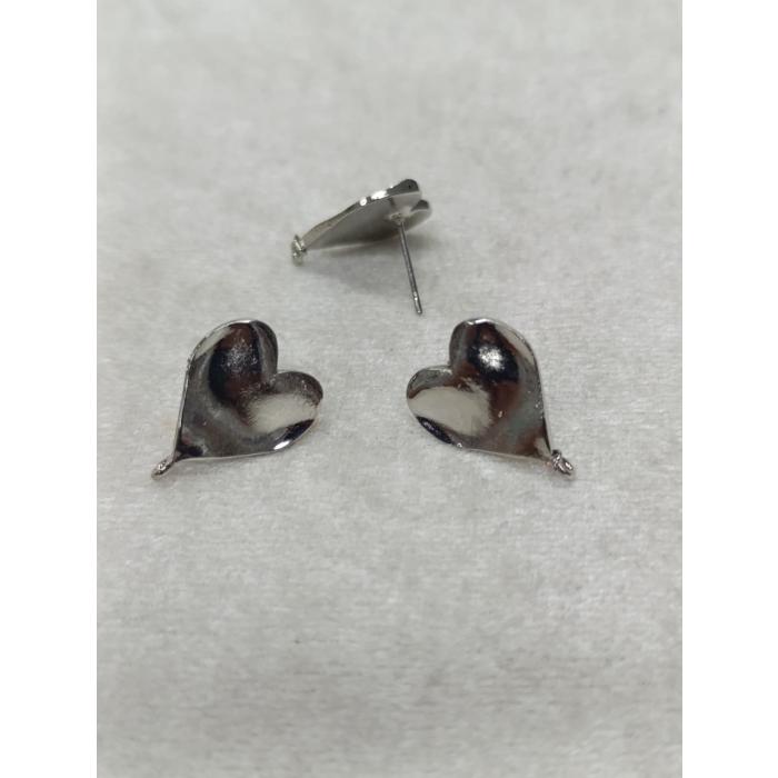 Tasarım Gümüş Renk Küpe Klipsi No:5