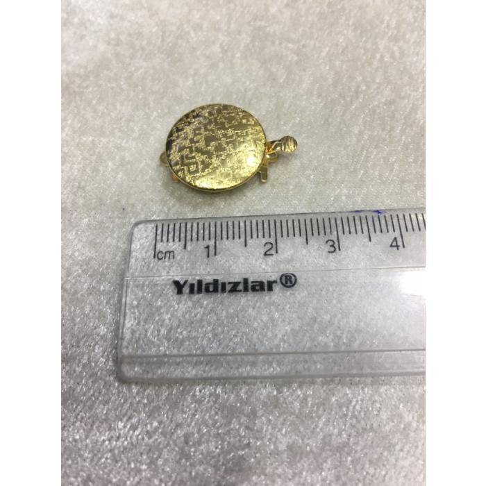 Yuvarlak Model Gold Renk Hasır Kapama